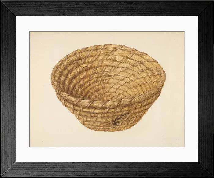 Framed Print : Bread Basket, c. 1938. Creator: Alfonso Moreno Framed Print : Bread Basket, c. 1938. Creator: Alfonso Moreno