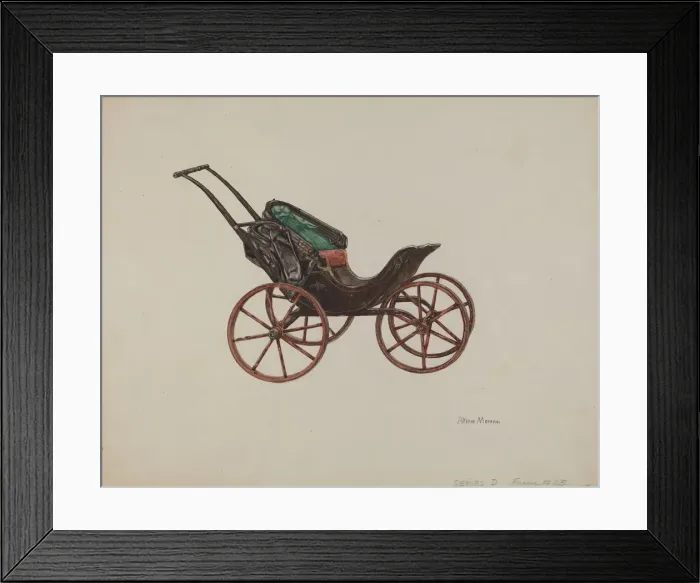 Framed Print : Doll Buggy, 1935 / 1942. Creator: Alfonso Moreno Framed Print : Doll Buggy, 1935 / 1942. Creator: Alfonso Moreno