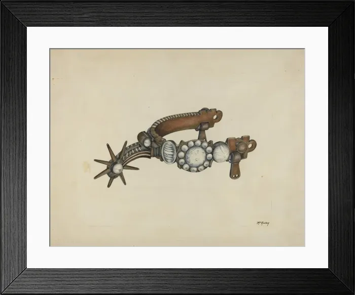 Framed Print : Spur, c. 1938. Creator: William McAuley Framed Print : Spur, c. 1938. Creator: William McAuley