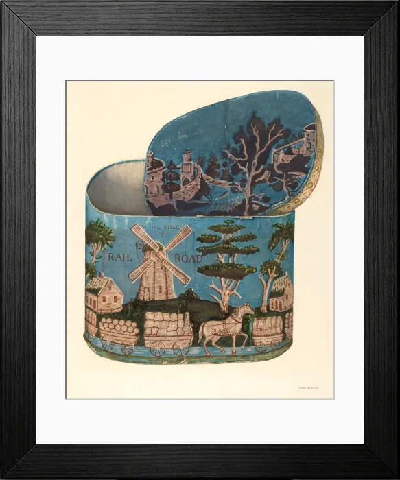 Framed Print : Hat Box, 1935 / 1942. Creator: Frank McEntee Framed Print : Hat Box, 1935 / 1942. Creator: Frank McEntee