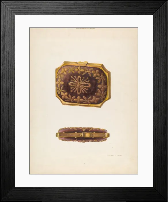 Framed Print : Gold Purse, c. 1938. Creator: Ralph Morton Framed Print : Gold Purse, c. 1938. Creator: Ralph Morton