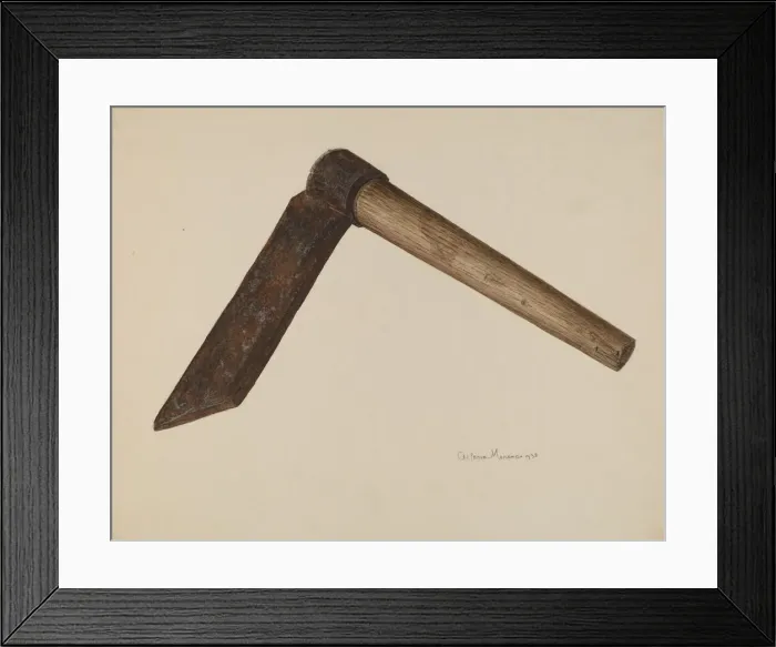 Framed Print : Shingle Knife, 1938. Creator: Alfonso Moreno Framed Print : Shingle Knife, 1938. Creator: Alfonso Moreno