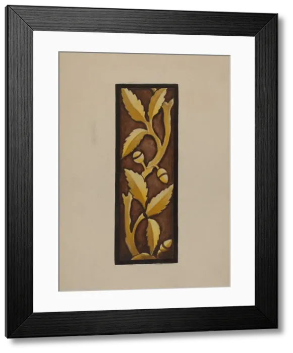 Framed Print : Painted Glass - Mariners Church, c. 1937. Creator: James McLellan Framed Print : Painted Glass - Mariners Church, c. 1937. Creator: James McLellan