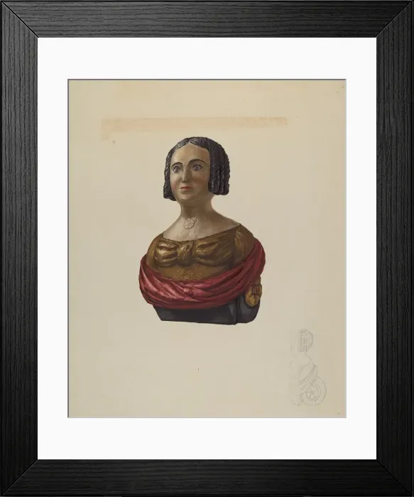 Framed Print : Small Figurehead, 1935 / 1942. Creator: Flora Merchant Framed Print : Small Figurehead, 1935 / 1942. Creator: Flora Merchant