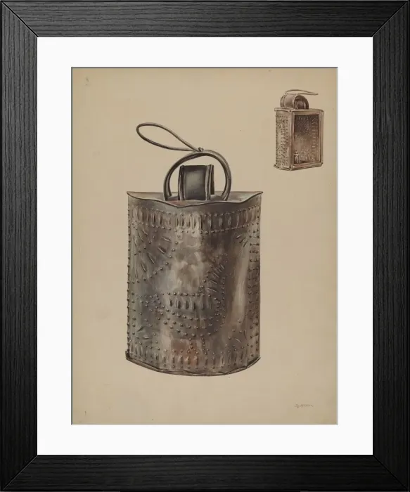 Framed Print : Storm Lamp, c. 1938. Creator: James McLellan Framed Print : Storm Lamp, c. 1938. Creator: James McLellan