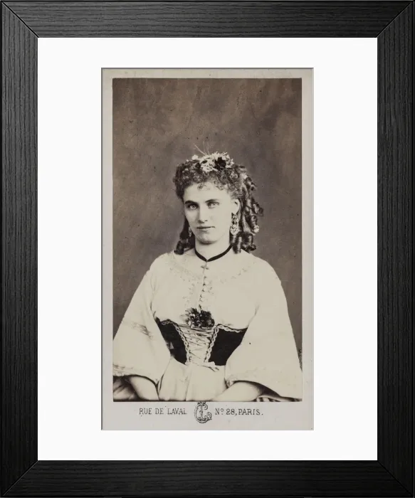 Framed Print : Portrait of Christine Nilsson (1843-1921). Creator: Cremiere Framed Print : Portrait of Christine Nilsson (1843-1921). Creator: Cremiere