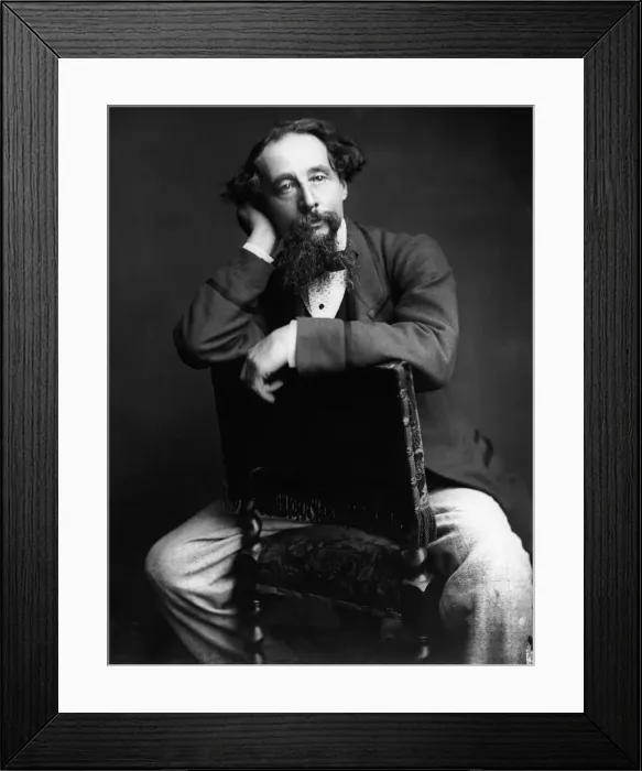 Framed Print : Portrait of Charles Dickens (1812-1870). Creator: Watkins, Herbert (1828-1916) Framed Print : Portrait of Charles Dickens (1812-1870). Creator: Watkins, Herbert (1828-1916)