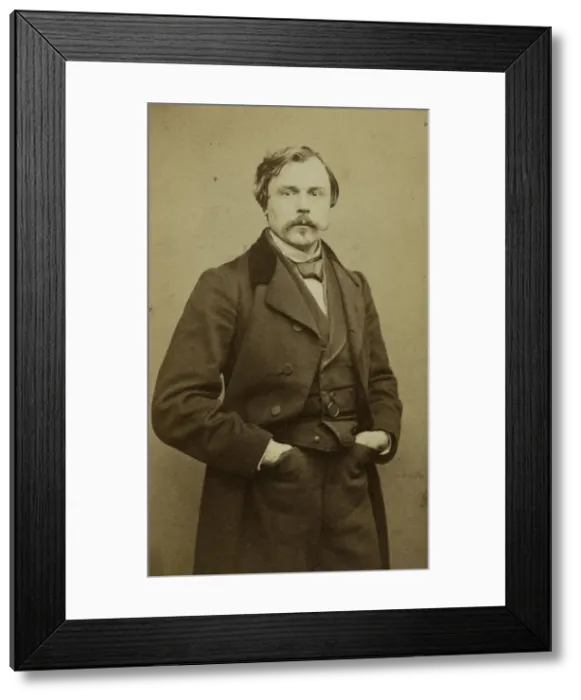 Framed Print : Portrait of Edmond Huot de Goncourt (1822-1896). Creator: Carjat Framed Print : Portrait of Edmond Huot de Goncourt (1822-1896). Creator: Carjat
