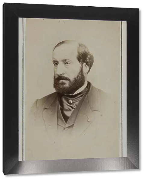 Portrait of Emile Augier (1820-1889). Creator: Photo studio Reutlinger, Paris
