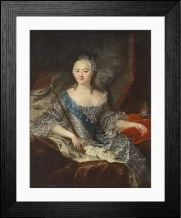 Framed Print : Portrait of Empress Elizabeth of Russia (1709-1762), 1740s Framed Print : Portrait of Empress Elizabeth of Russia (1709-1762), 1740s