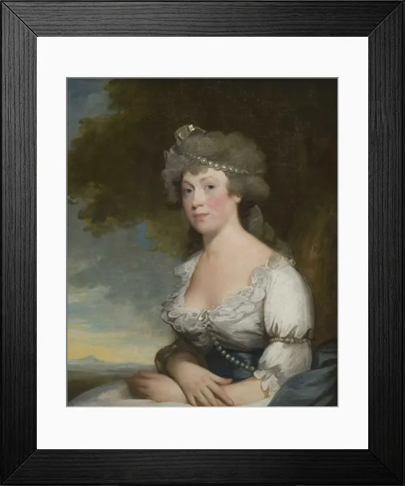Framed Print : Portrait of Mrs. James Arden, 1794. Creator: Stuart, Gilbert (1755-1828)