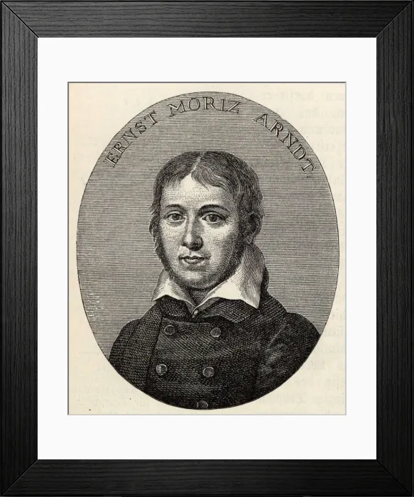 Framed Print : Portrait of Ernst Moritz Arndt (1769-1860). Creator: Lips, Johann Heinrich (1758-1817) Framed Print : Portrait of Ernst Moritz Arndt (1769-1860). Creator: Lips, Johann Heinrich (1758-1817)
