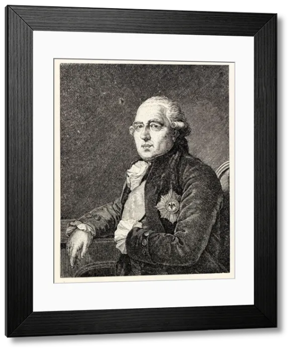 Framed Print : Portrait of Ewald Friedrich Graf von Hertzberg (1725-1795) Framed Print : Portrait of Ewald Friedrich Graf von Hertzberg (1725-1795)