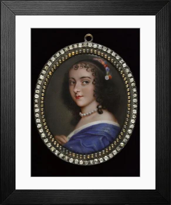 Framed Print : Portrait of Ninon de Lenclos (1620-1705), Early 18th cen. Creator: Anonymous Framed Print : Portrait of Ninon de Lenclos (1620-1705), Early 18th cen. Creator: Anonymous