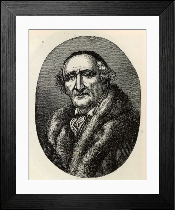 Framed Print : Portrait of Johann Gottfried Schadow (1764-1850). Creator: Anonymous Framed Print : Portrait of Johann Gottfried Schadow (1764-1850). Creator: Anonymous