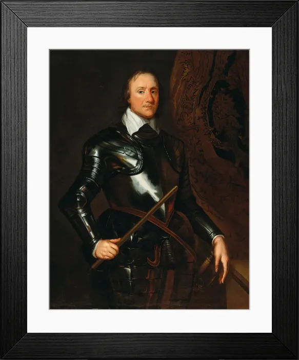 Framed Print : Portrait of Oliver Cromwell (1599-1698). Creator: Walker, Robert (1599-1658) Framed Print : Portrait of Oliver Cromwell (1599-1698). Creator: Walker, Robert (1599-1658)