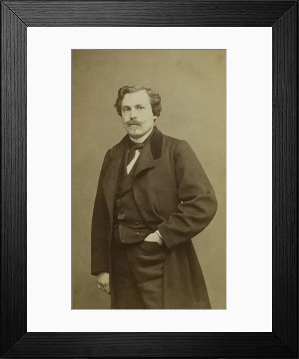 Framed Print : Portrait of Jules Huot de Goncourt (1830-1870). Creator: Carjat, Etienne (1828-1906) Framed Print : Portrait of Jules Huot de Goncourt (1830-1870). Creator: Carjat, Etienne (1828-1906)