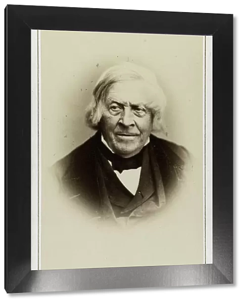 Portrait of Jules Michelet (1798-1874), c. 1870. Creator: Photo studio Reutlinger