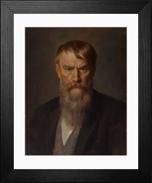 Framed Print : Portrait of Franz von Lenbach (1836-1904), 1907. Creator: Defregger, Franz Framed Print : Portrait of Franz von Lenbach (1836-1904), 1907. Creator: Defregger, Franz