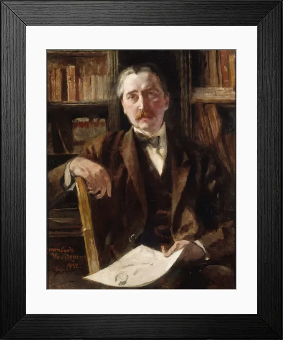 Framed Print : Portrait of Jean-Louis Vaudoyer (1883-1963), 1932. Creator: Besnard Framed Print : Portrait of Jean-Louis Vaudoyer (1883-1963), 1932. Creator: Besnard