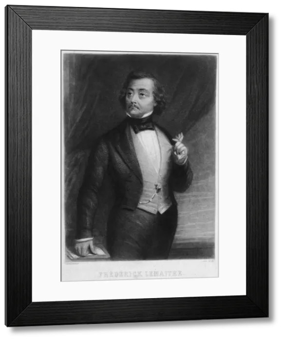 Framed Print : Portrait of Frederick Lemaitre (1800-1876) Framed Print : Portrait of Frederick Lemaitre (1800-1876)