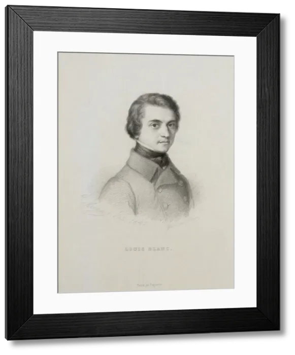 Framed Print : Portrait of Louis Blanc (1811-1882), 1845. Creator: Anonymous Framed Print : Portrait of Louis Blanc (1811-1882), 1845. Creator: Anonymous