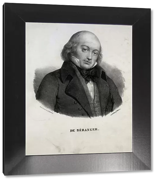 Portrait of Pierre-Jean de Beranger (1780-1857). Creator: Anonymous