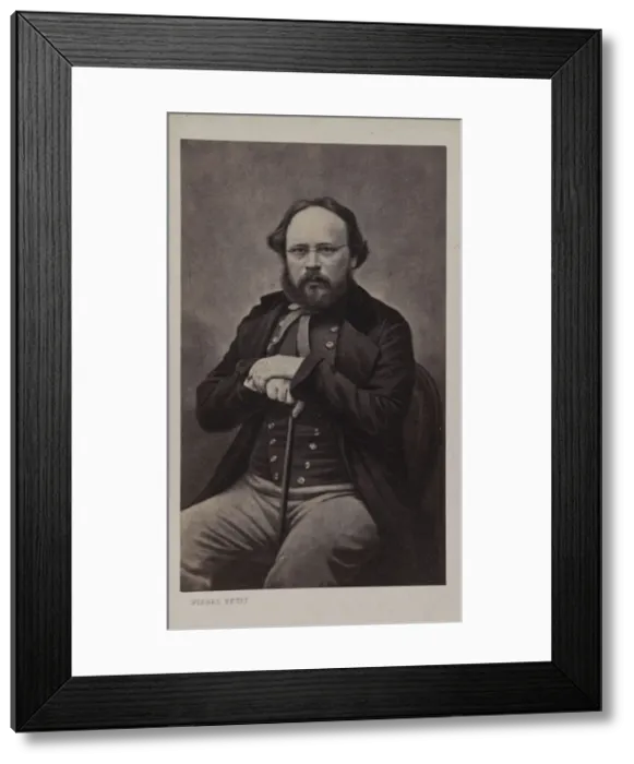 Framed Print : Portrait of Pierre-Joseph Proudhon (1809-1865), ca 1860 Framed Print : Portrait of Pierre-Joseph Proudhon (1809-1865), ca 1860