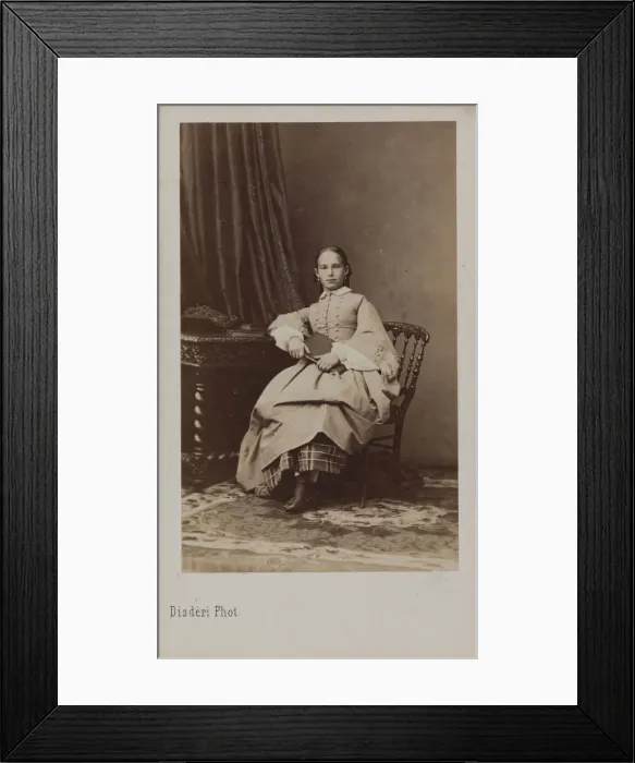 Framed Print : Portrait of Princess Eugenia Maximilianovna of Leuchtenberg (1845-1925), ca 1865 Framed Print : Portrait of Princess Eugenia Maximilianovna of Leuchtenberg (1845-1925), ca 1865