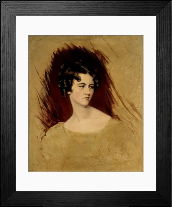 Framed Print : Portrait of Princess Klementine von Metternich (1804-1820)