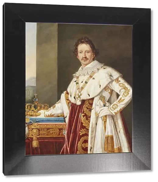 Portrait of Ludwig I of Bavaria (1786-1868) in Anointment Robe
