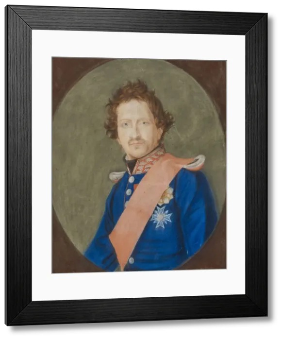 Framed Print : Portrait of Ludwig I of Bavaria (1786-1868), after 1825. Creator: Anonymous