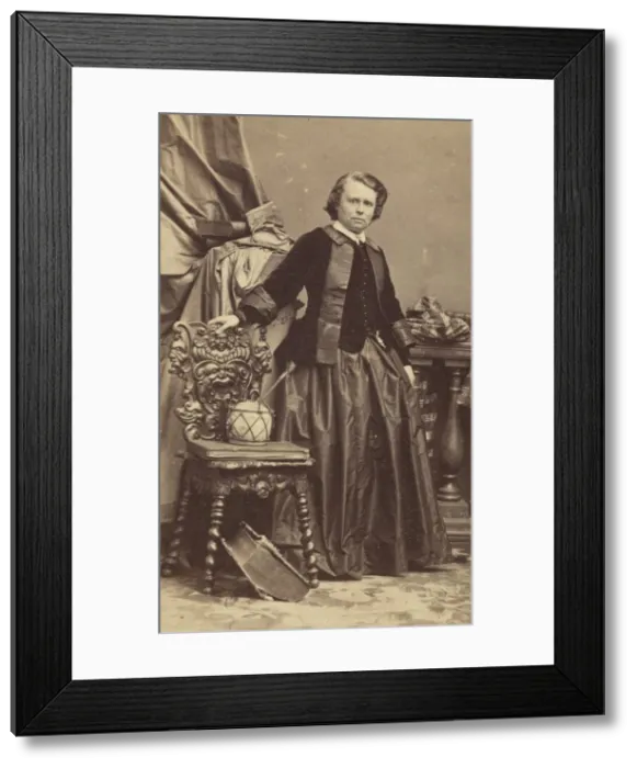 Framed Print : Portrait of Rosa Bonheur (1822-1899), Early 1860s. Creator: Disderi Framed Print : Portrait of Rosa Bonheur (1822-1899), Early 1860s. Creator: Disderi