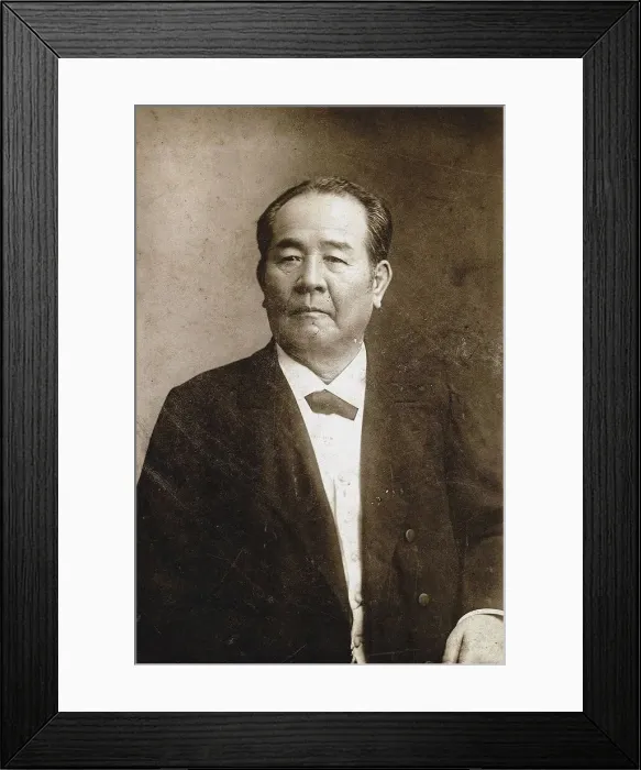 Framed Print : Portrait of Shibusawa Eiichi (1840-1931), c. 1890. Creator: Anonymous Framed Print : Portrait of Shibusawa Eiichi (1840-1931), c. 1890. Creator: Anonymous