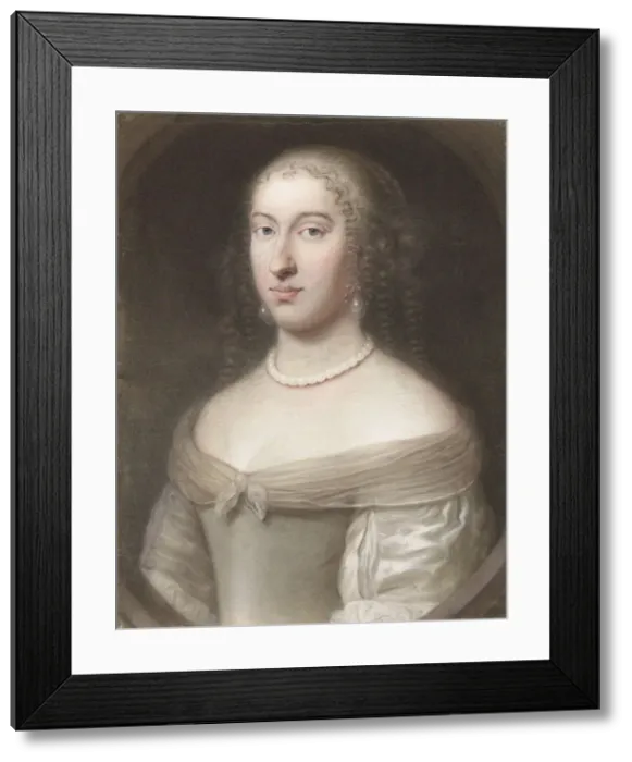 Framed Print : Portrait of Maria Theresa of Spain (1638-1683), Queen consort of France and Navarre, 1660 Framed Print : Portrait of Maria Theresa of Spain (1638-1683), Queen consort of France and Navarre, 1660