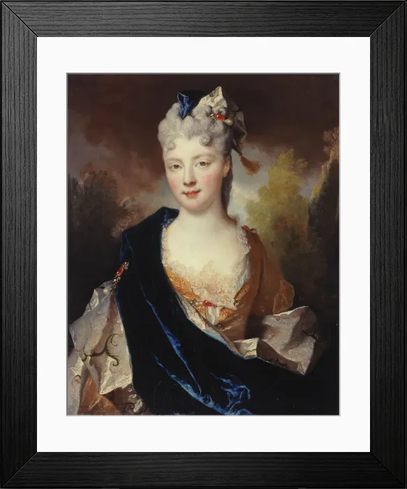 Framed Print : Portrait of Marie Anne de Bourbon-Conde(1678-1718), Duchess of Vendome, 1714 Framed Print : Portrait of Marie Anne de Bourbon-Conde(1678-1718), Duchess of Vendome, 1714