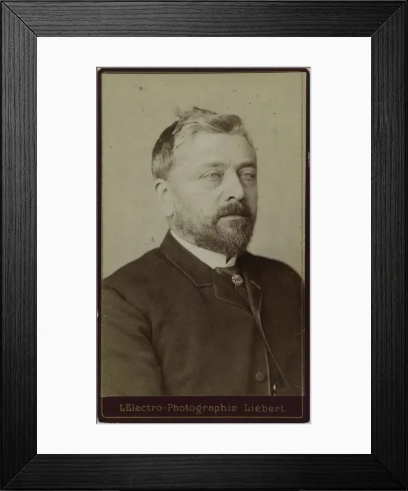 Framed Print : Portrait of Gustave Eiffel (1832-1923), ca. 1886-1890. Creator: Liebert Framed Print : Portrait of Gustave Eiffel (1832-1923), ca. 1886-1890. Creator: Liebert