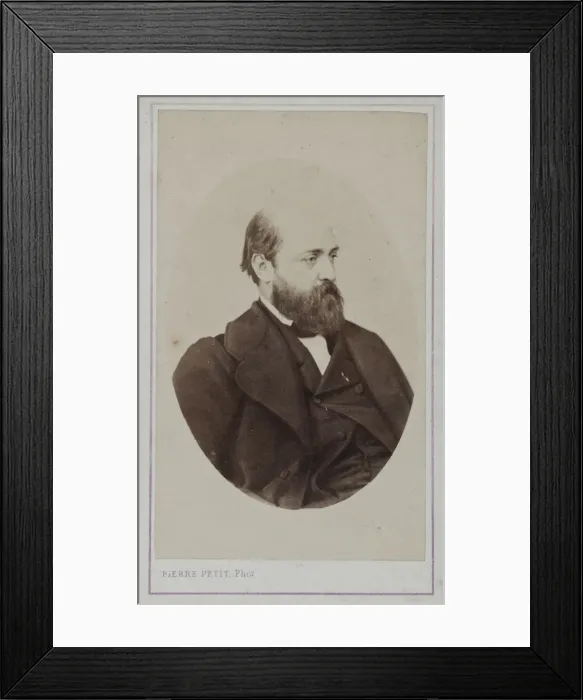 Framed Print : Portrait of Henri Murger (1822-1861), 1861. Creator: Petit, Pierre (1598-1677) Framed Print : Portrait of Henri Murger (1822-1861), 1861. Creator: Petit, Pierre (1598-1677)