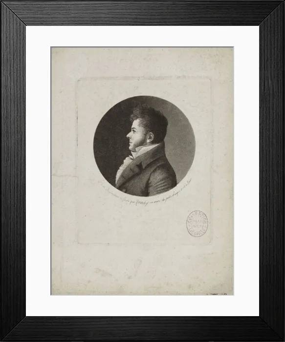 Framed Print : Portrait of Marie-Henri Beyle, dit Stendhal (1783-1842) Framed Print : Portrait of Marie-Henri Beyle, dit Stendhal (1783-1842)