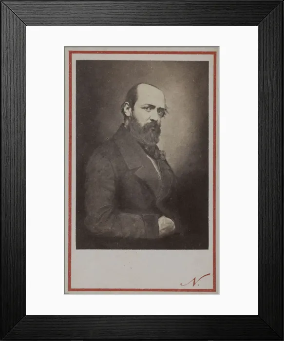 Framed Print : Portrait of Henri Murger (1822-1861), 1861. Creator: Photo studio Nadar Framed Print : Portrait of Henri Murger (1822-1861), 1861. Creator: Photo studio Nadar
