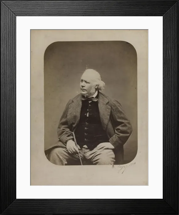 Framed Print : Portrait of HonoreDaumier (1808-1879), 1864. Creator: Carjat Framed Print : Portrait of HonoreDaumier (1808-1879), 1864. Creator: Carjat