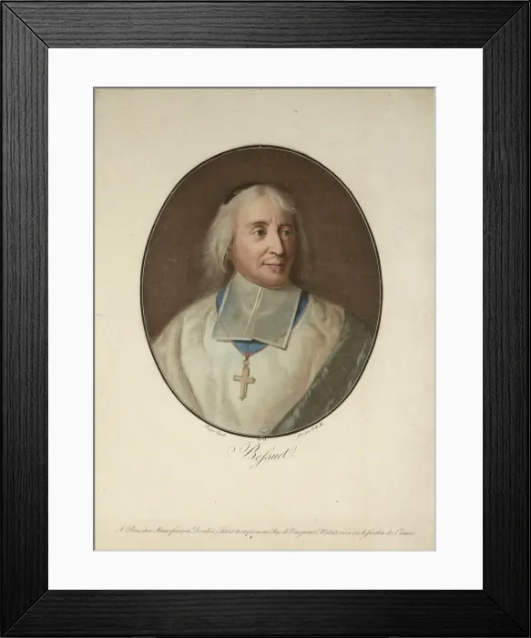 Framed Print : Portrait of Jacques-Benigne Bossuet (1627-1704), c. 1795 Framed Print : Portrait of Jacques-Benigne Bossuet (1627-1704), c. 1795
