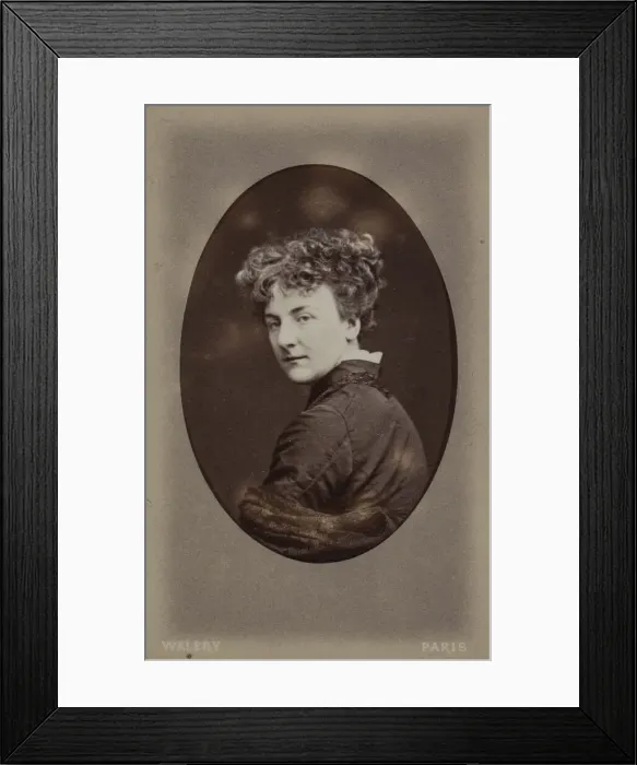 Framed Print : Portrait of Jane Dieulafoy (1851-1916), c. 1890. Creator: Ostrorog (Walery), Stanislaw Julian Ignacy (1863-1929) Framed Print : Portrait of Jane Dieulafoy (1851-1916), c. 1890. Creator: Ostrorog (Walery), Stanislaw Julian Ignacy (1863-1929)