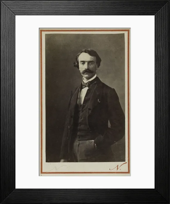 Framed Print : Portrait of Jean-Leon Gerome (1824-1904), c. 1870. Creator: Photo studio Nadar Framed Print : Portrait of Jean-Leon Gerome (1824-1904), c. 1870. Creator: Photo studio Nadar
