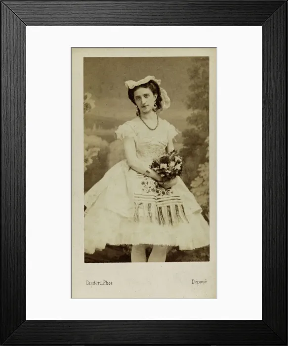 Framed Print : Portrait of the ballet dancer Marfa Muravyeva (1838-1879), 1863 Framed Print : Portrait of the ballet dancer Marfa Muravyeva (1838-1879), 1863