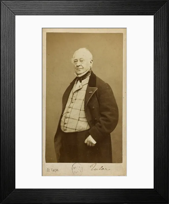 Framed Print : Portrait of the composer and flautist Jean-Louis Tulou (1786-1865), ca 1860 Framed Print : Portrait of the composer and flautist Jean-Louis Tulou (1786-1865), ca 1860