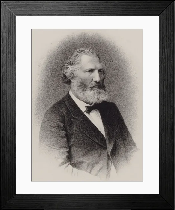Framed Print : Portrait of the composer Auguste Francois Morel (1809-1881), ca 1860 Framed Print : Portrait of the composer Auguste Francois Morel (1809-1881), ca 1860