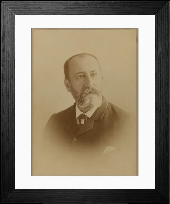 Framed Print : Portrait of the composer Camille Saint-Saens (1835-1921). Creator: Photo studio J Framed Print : Portrait of the composer Camille Saint-Saens (1835-1921). Creator: Photo studio J