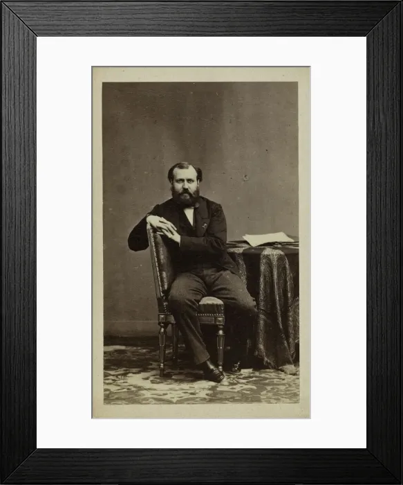 Framed Print : Portrait of the composer Charles Gounod (1818-1893). Creator: Disderi Framed Print : Portrait of the composer Charles Gounod (1818-1893). Creator: Disderi
