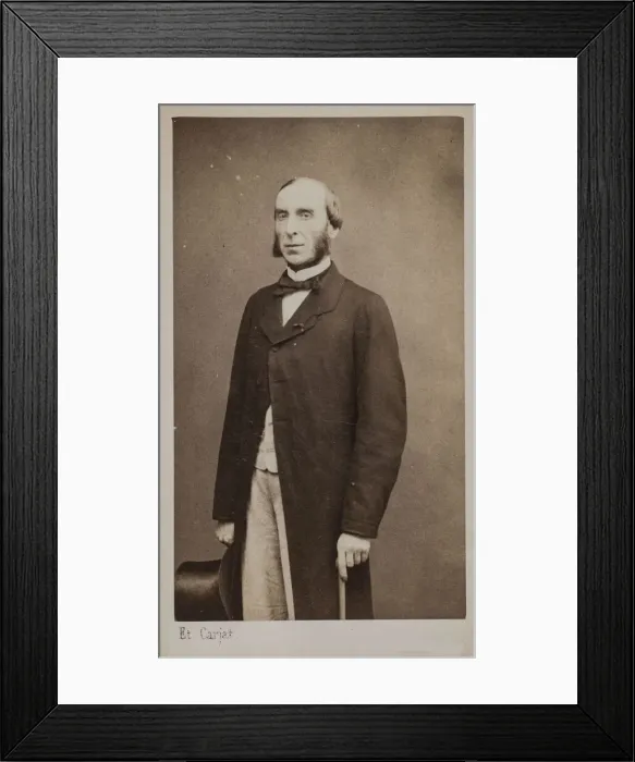 Framed Print : Portrait of the Composer Count Nicolo Gabrielli (1814-1891), 1890. Creator: Carjat, Etienne (1828-1906) Framed Print : Portrait of the Composer Count Nicolo Gabrielli (1814-1891), 1890. Creator: Carjat, Etienne (1828-1906)